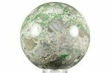 Polished Forest Green Lucin Variscite Sphere - Utah #371009-1